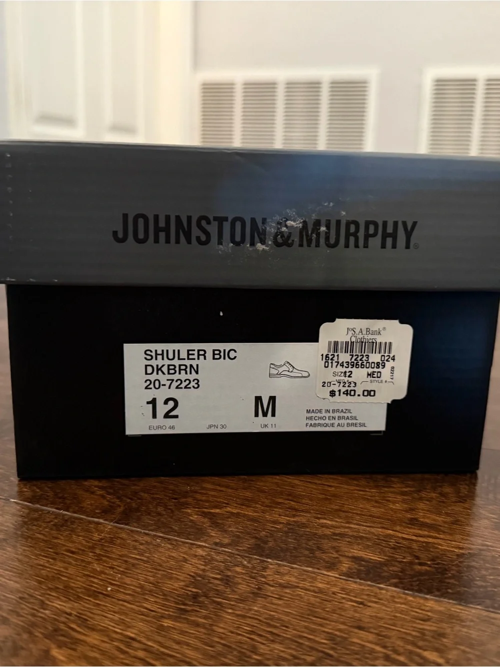 Johnston & Murphy Schuler Bicycle Men’s Brown Leather Derby Shoes